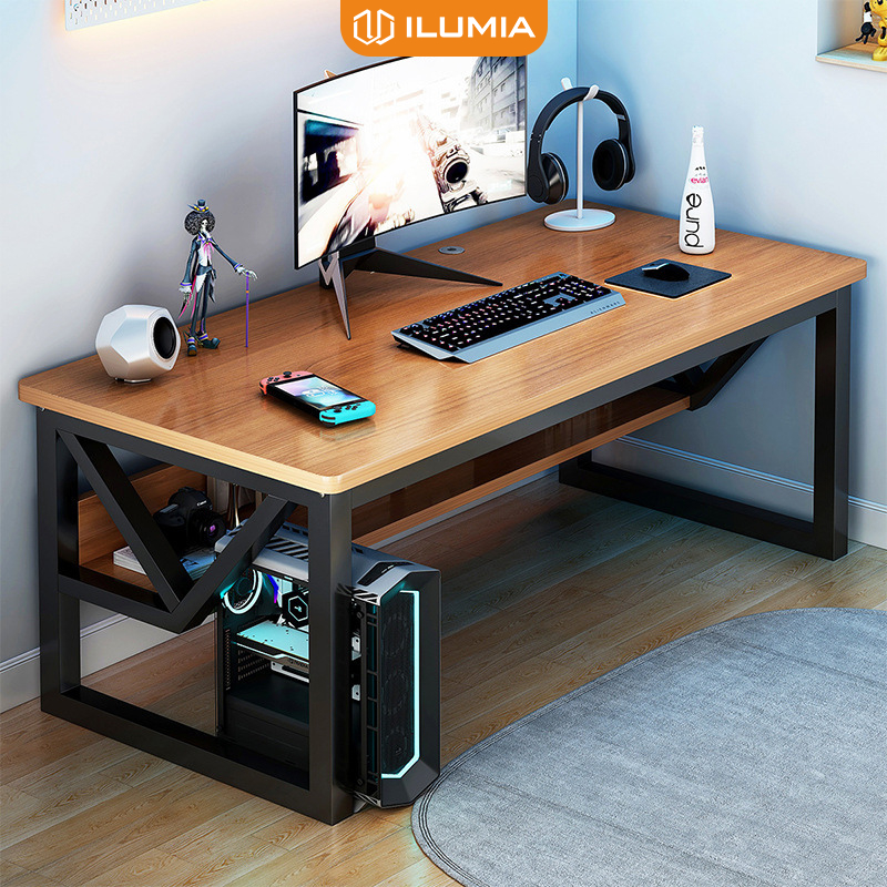 Bàn Làm Việc Gaming khung thép hộp sơn tĩnh điện hiện đại thương hiệu ILUMIA - GM68