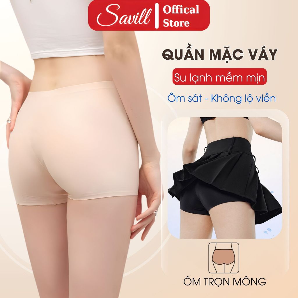 [ BST 2026 ] Quần su mặc váy thoáng mát, Quần đùi mặc trong váy ôm body, không lộ viền SAVILL V8205