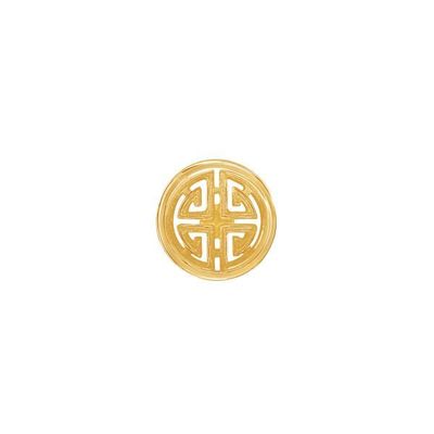 PRIMA Bông Tai Vàng 24K - BST Mono Chic - Biểu tượng Lộc (Chuôi+ Chốt 18k) - ( 1 chiếc) - 111E4315
