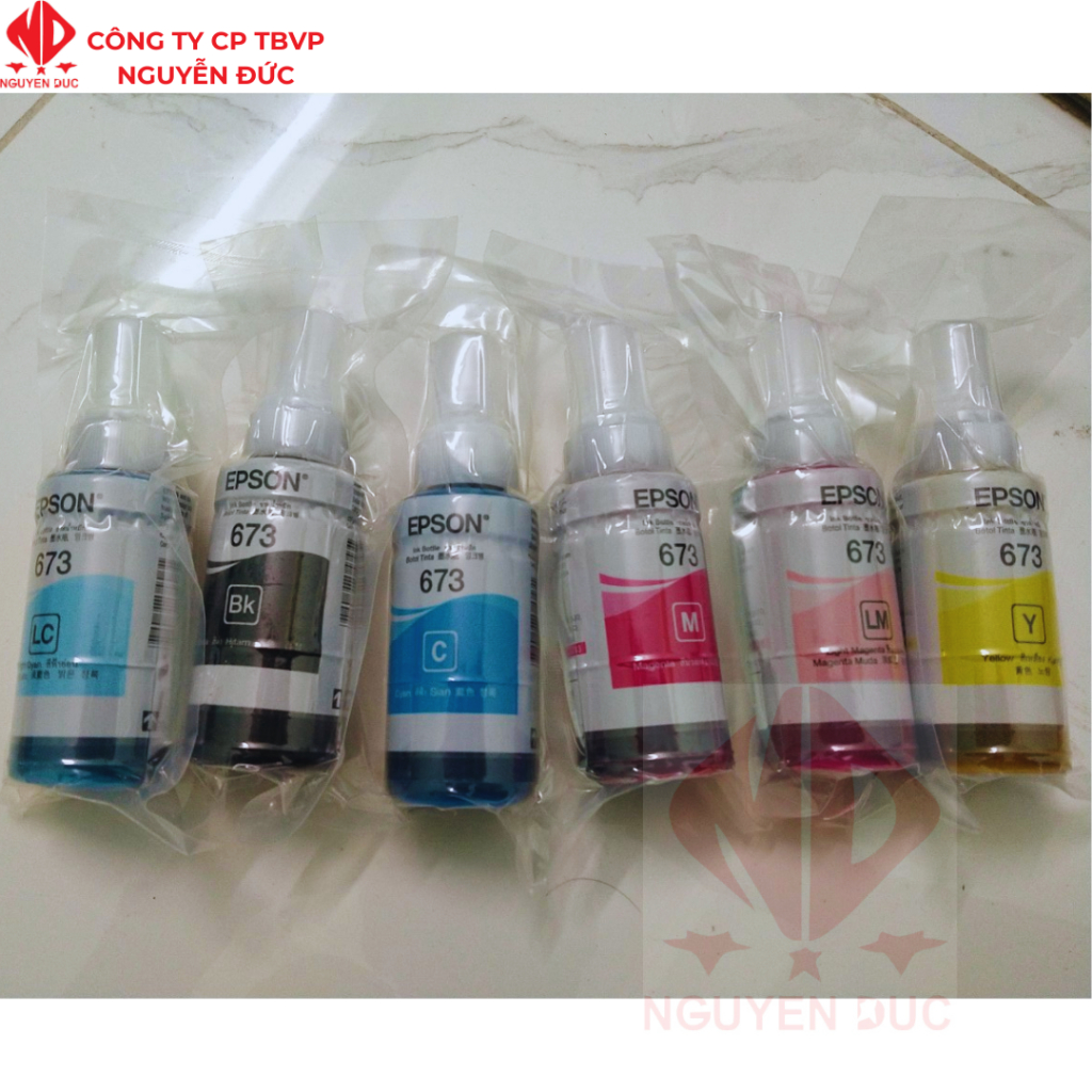 Mực in EPSON 673 Refill - Epson L800, L805, L850, L1800 (Đủ màu)
