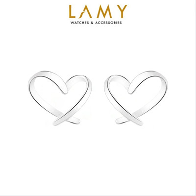 Khuyên tai bạc nữ LAMY Sparking Silver Heartbeats Earings 3089 - Khuyên tai bạc ta