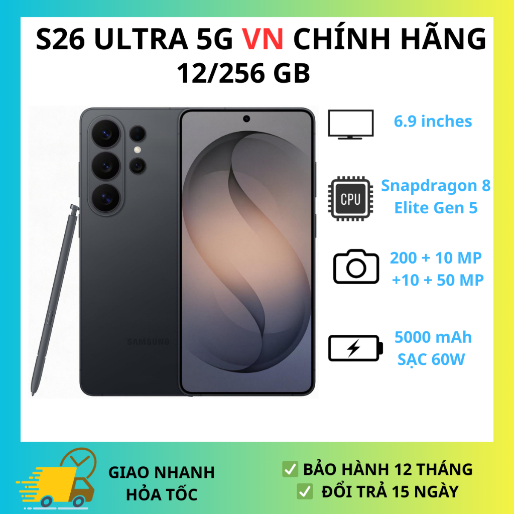 Điện Thoại Samsung S26 Ultra 5G (256GB/ 512GB)- Hàng Chính Hãng | BigBuy360 - bigbuy360.vn