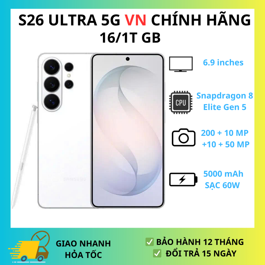 Điện Thoại Samsung S26 Ultra 5G (256GB/ 512GB)- Hàng Chính Hãng | BigBuy360 - bigbuy360.vn