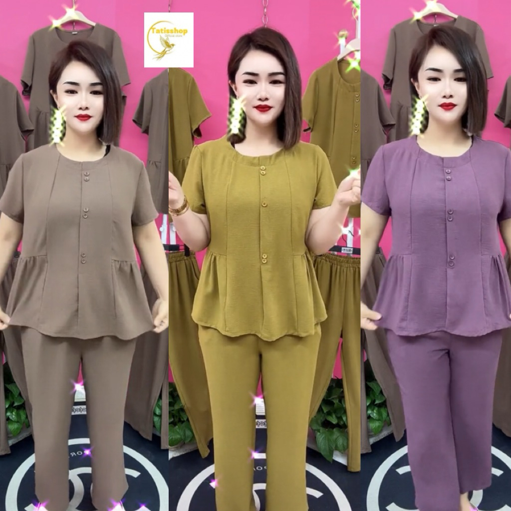 Đồ bộ nữ trung niên cho mẹ, bộ đũi thái trung niên nữ - mã ST35