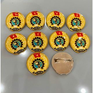 Combo Huy hiệu công đoàn việt nam cài áo (PHÂN LOẠI)