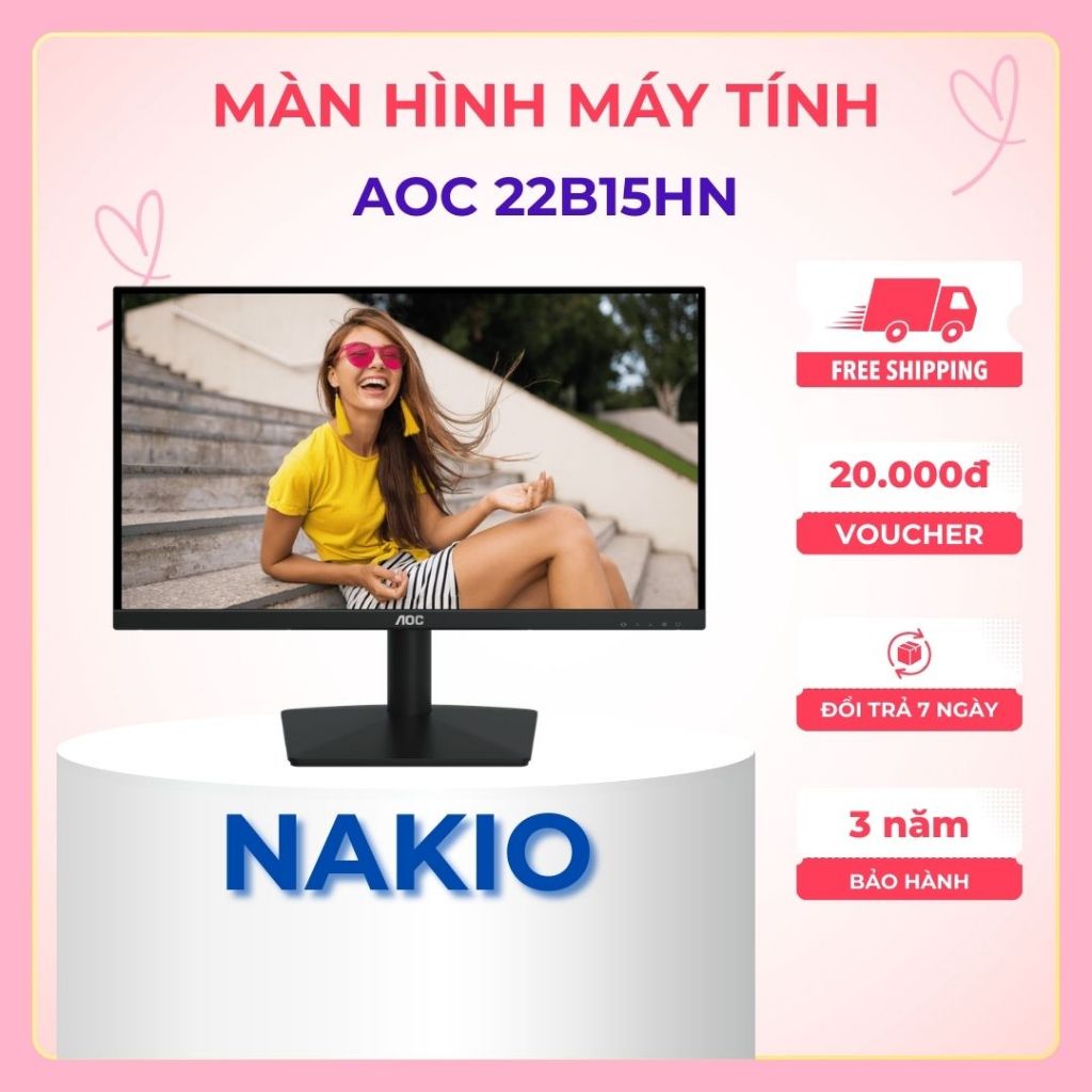 Màn Hình AOC 22B15HN/71 ( 21.5" /VA/ 100Hz/ 4ms/HDMI +VGA) - Bảo hành chính hãng 36 tháng