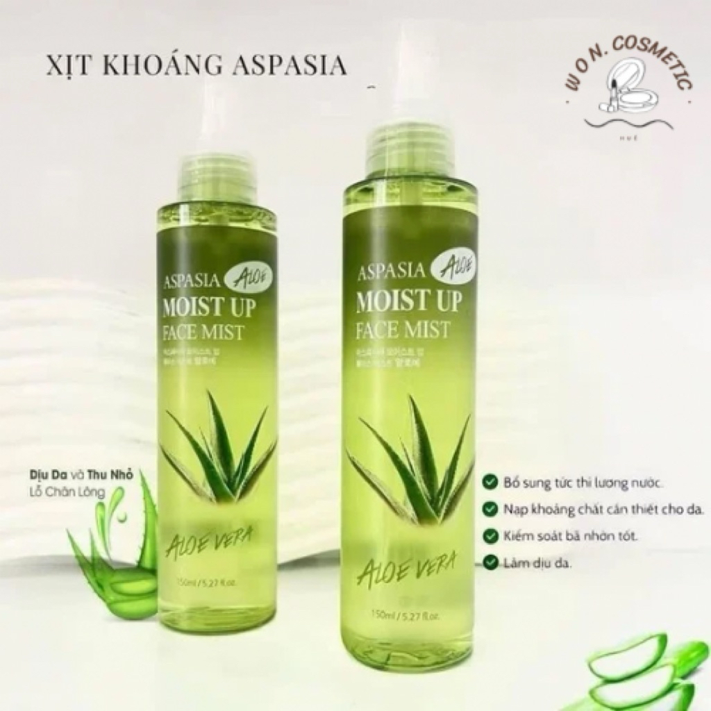 ✨Xịt khoáng nha đam 𝑨𝒔𝒑𝒂𝒔𝒊𝒂 ( Mẫu Cũ )✨