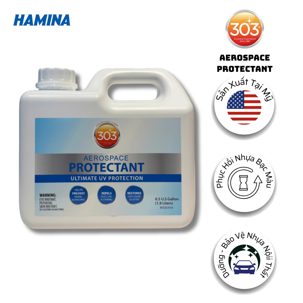 303® Aerospace Protectant 1.9L - Dung Dịch Phục Hồi - Bảo Dưỡng Nhựa Bạc Màu - Nhập Khẩu Mỹ - Hãng 3