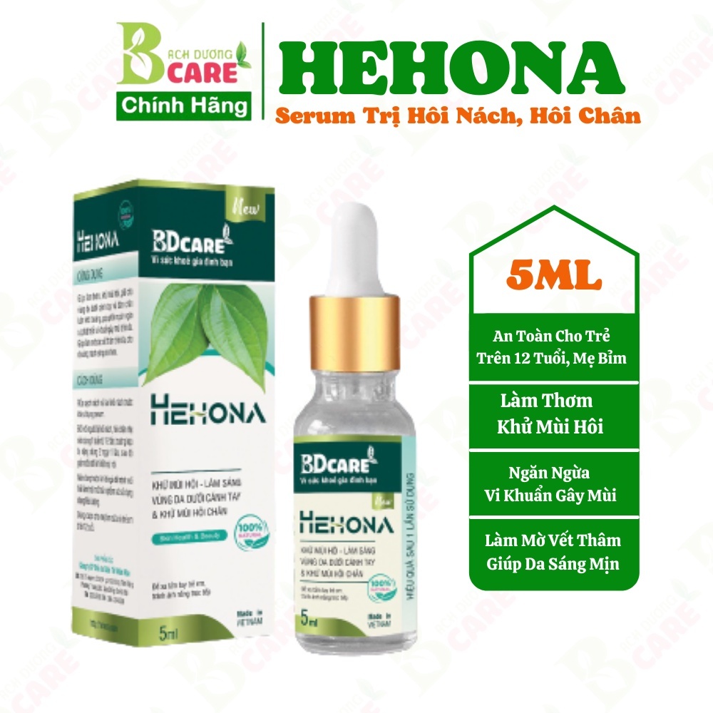 Serum Hehona BDCare - Khử hôi nách & hôi chân - 5ml