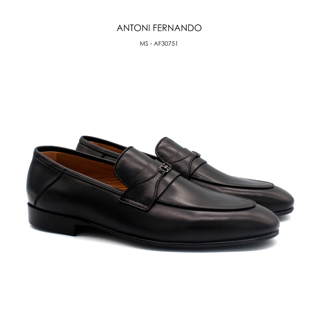 Giày Công Sở Loafer Nam Da Bò Nhập Khẩu Ý Đế Phíp Antoni Fernando AF30751