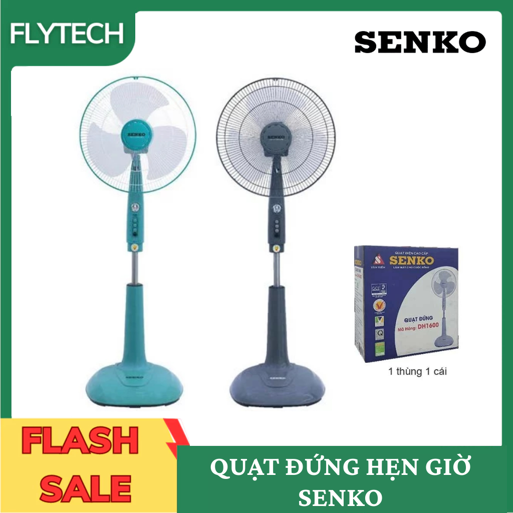Quạt cây đứng SENKO  DH1600 47W, tích hợp chế độ hẹn giờ và điều chỉnh cao thấp  theo nhu cầu
