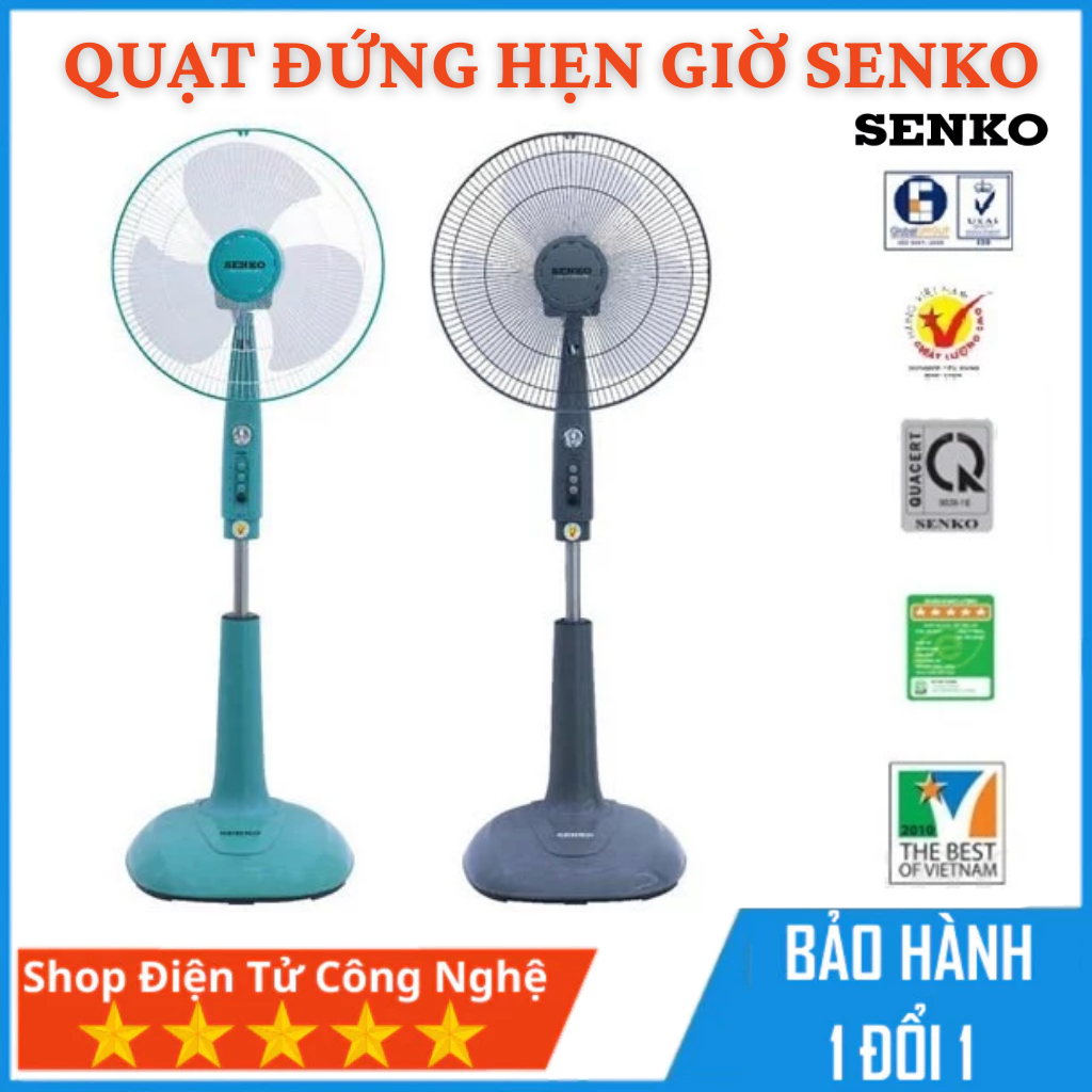 Quạt cây điều khiển từ xa Senko DH1600 47W, tích hợp hẹn giờ, nhỏ gọn và tiện lợi