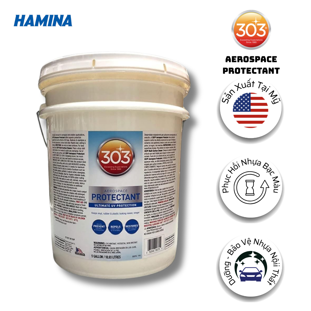 303® Aerospace Protectant 18.93 Lít - Dung Dịch Phục Hồi - Bảo Dưỡng Nhựa Bạc Màu - Nhập Khẩu Mỹ - H