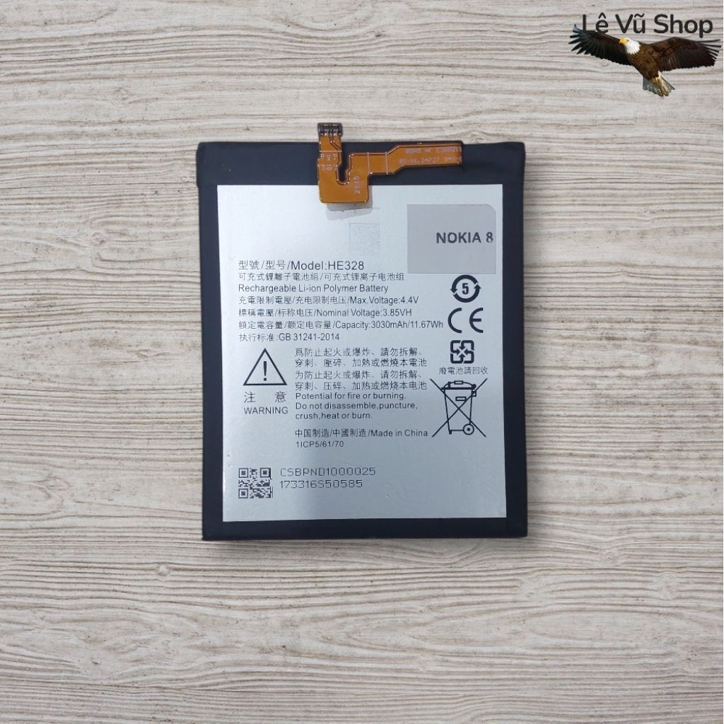 Pin HMD Nokia 8 [HE328 , 3000mAh]