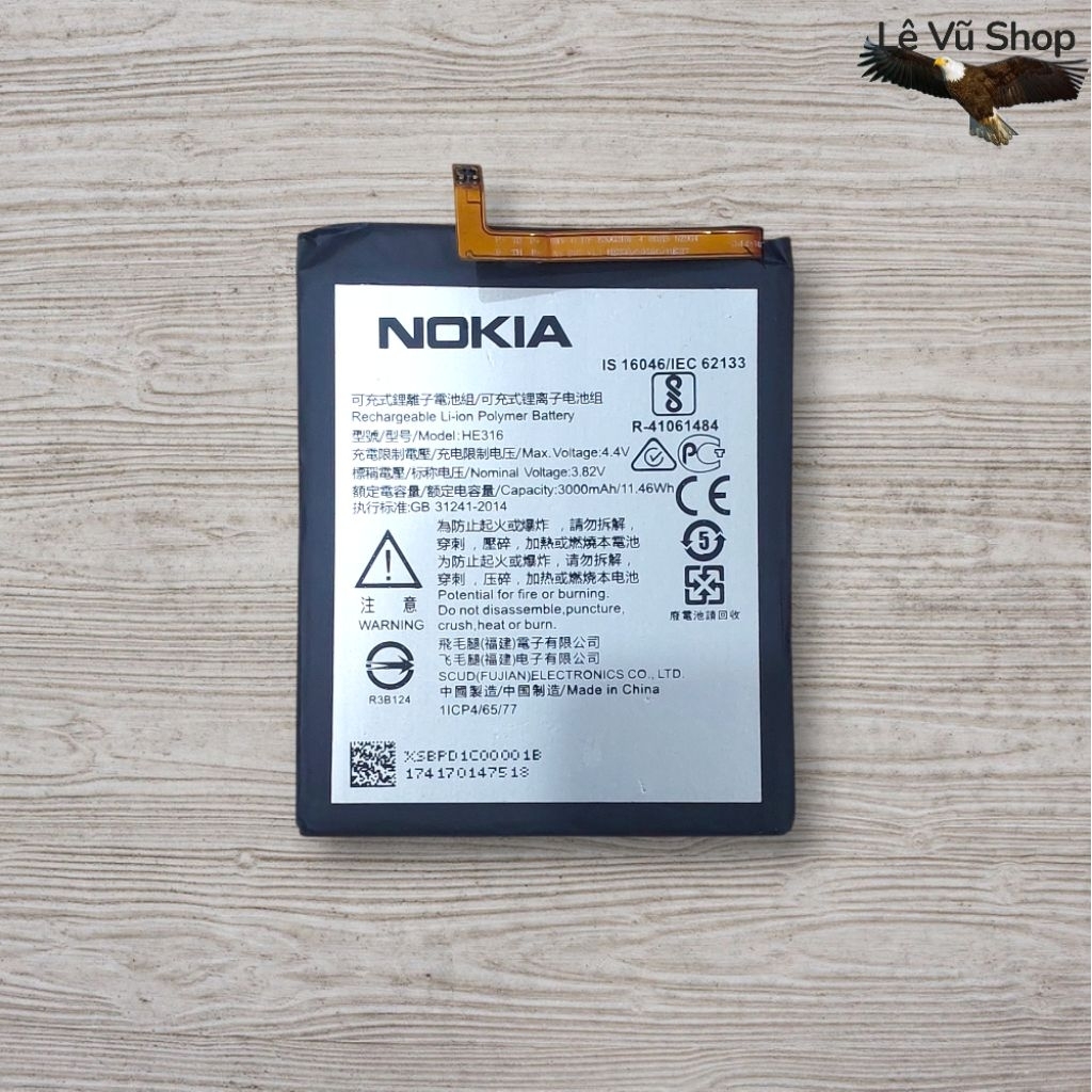 Pin HMD Nokia 6 [HE316 , 3000mAh]