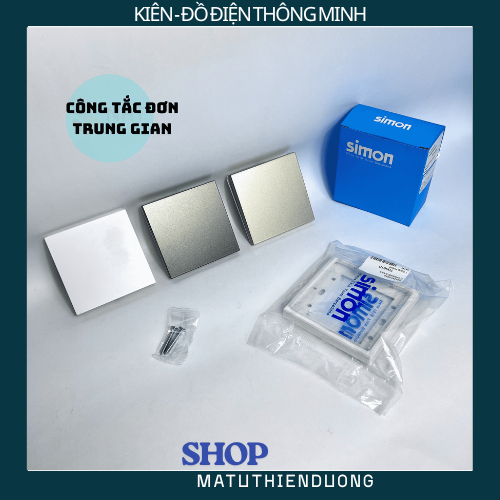 [SIMON]​ Công Tắc Đơn Trung Gian [Hàng Nhập Khẩu] I7-701026(16AX) ba màu Trắng, Champagne, Xám