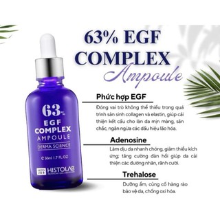 Tinh Chất Chống Lão Hoá Cao Cấp HISTOLAB EGF Complex Ampolue 63% Serum Trẻ Hoá Da, Dưỡng Da 50ml