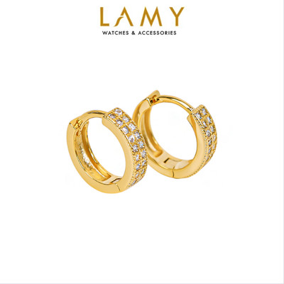 Khuyên tai nam nữ LAMY Basic Hoop Earrings Gold 3292