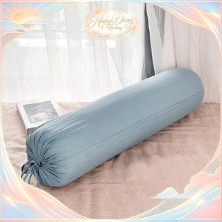 Vỏ Gối Ôm Cotton Tici Màu Trơn Có Dây Rút Áo Gối Ôm 20x60 35x100 Mềm Mịn Không Bai Xù