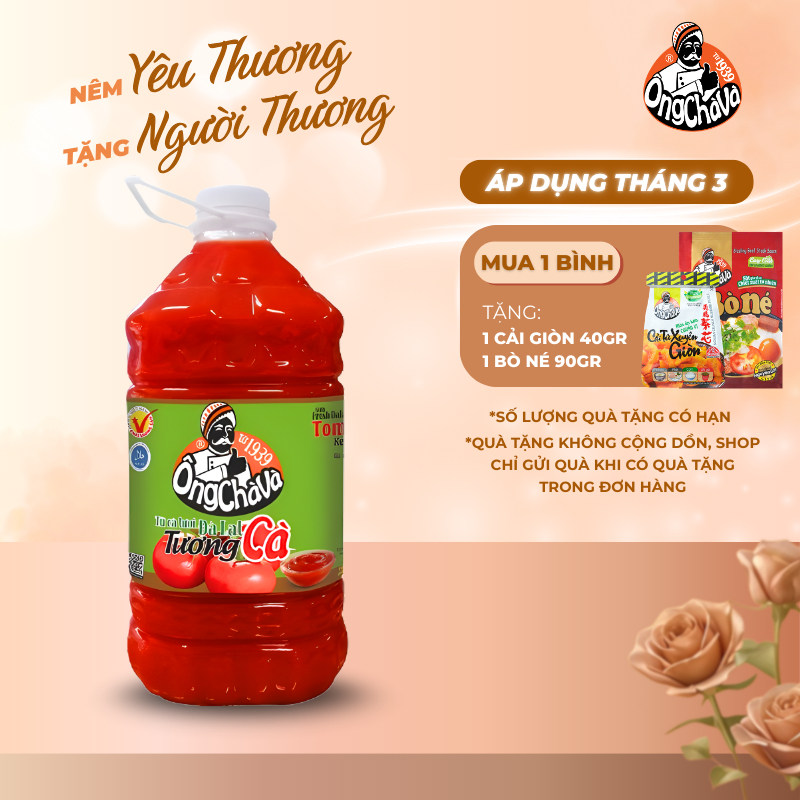 Tương Cà thương hiệu Ông Chà Và 5.1kg - Hàng Chính Hãng