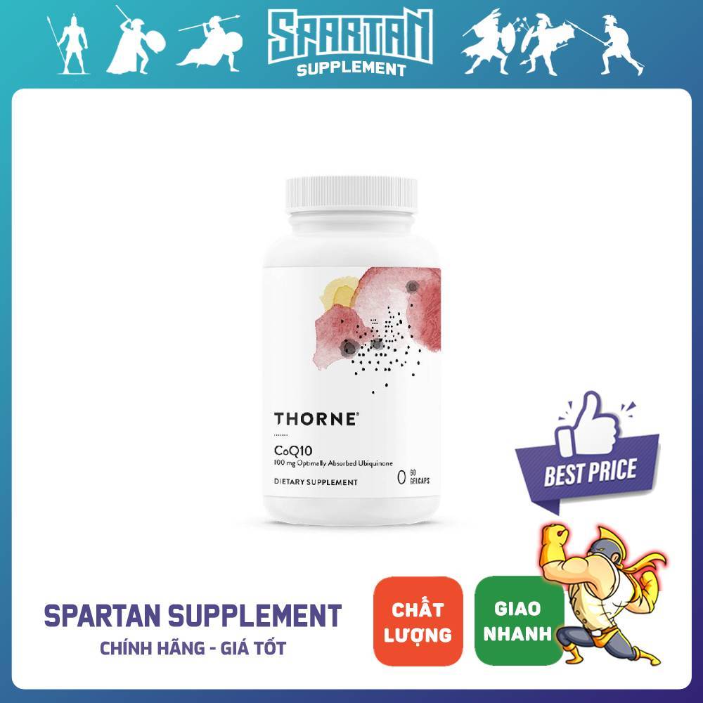 Thorne Red Yeast Rice + CoQ10 100mg (120 Capsules) – Bổ Sung CoQ10 Cho Tim Mạch