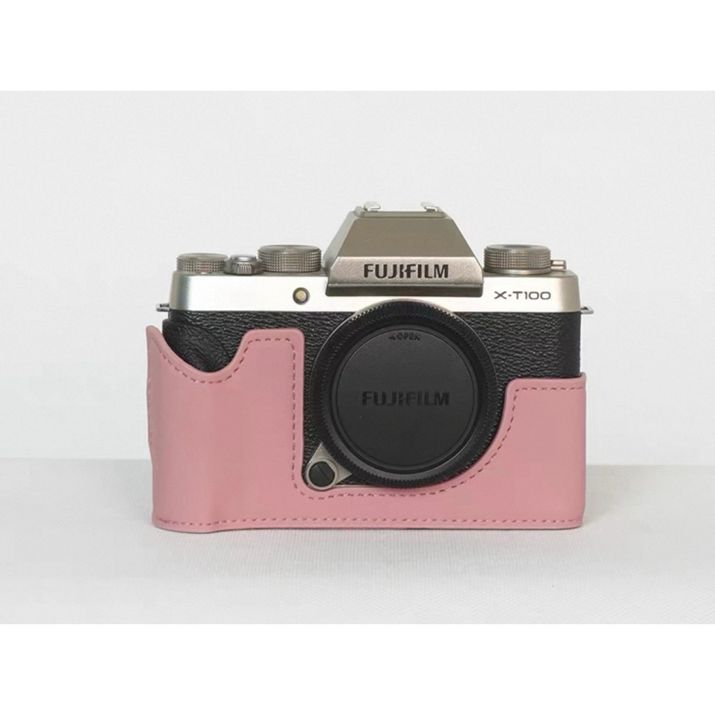 Case máy ảnh dòng 𝐗𝐓𝟏𝟎𝟎 / 𝐗𝐓𝟐𝟎𝟎 màu hồng - Vỏ bảo vệ máy ảnh FUJIFILM - KHÔNG KÈM DÂY