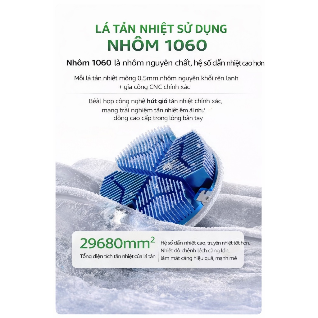 Piva X30 | Quạt tản nhiệt sò lạnh cao cấp làm lạnh nhanh, hút gió ngược không nóng tay khi chơi game pubg | BigBuy360 - bigbuy360.vn