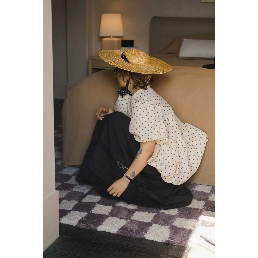 ÁO SƠ MI CHẤM BI FORM BÍ BỐNG SIÊU XINH ÁO BÍ BỐNG CHẤM BI - DÀNH CHO NỮ | BigBuy360 - bigbuy360.vn