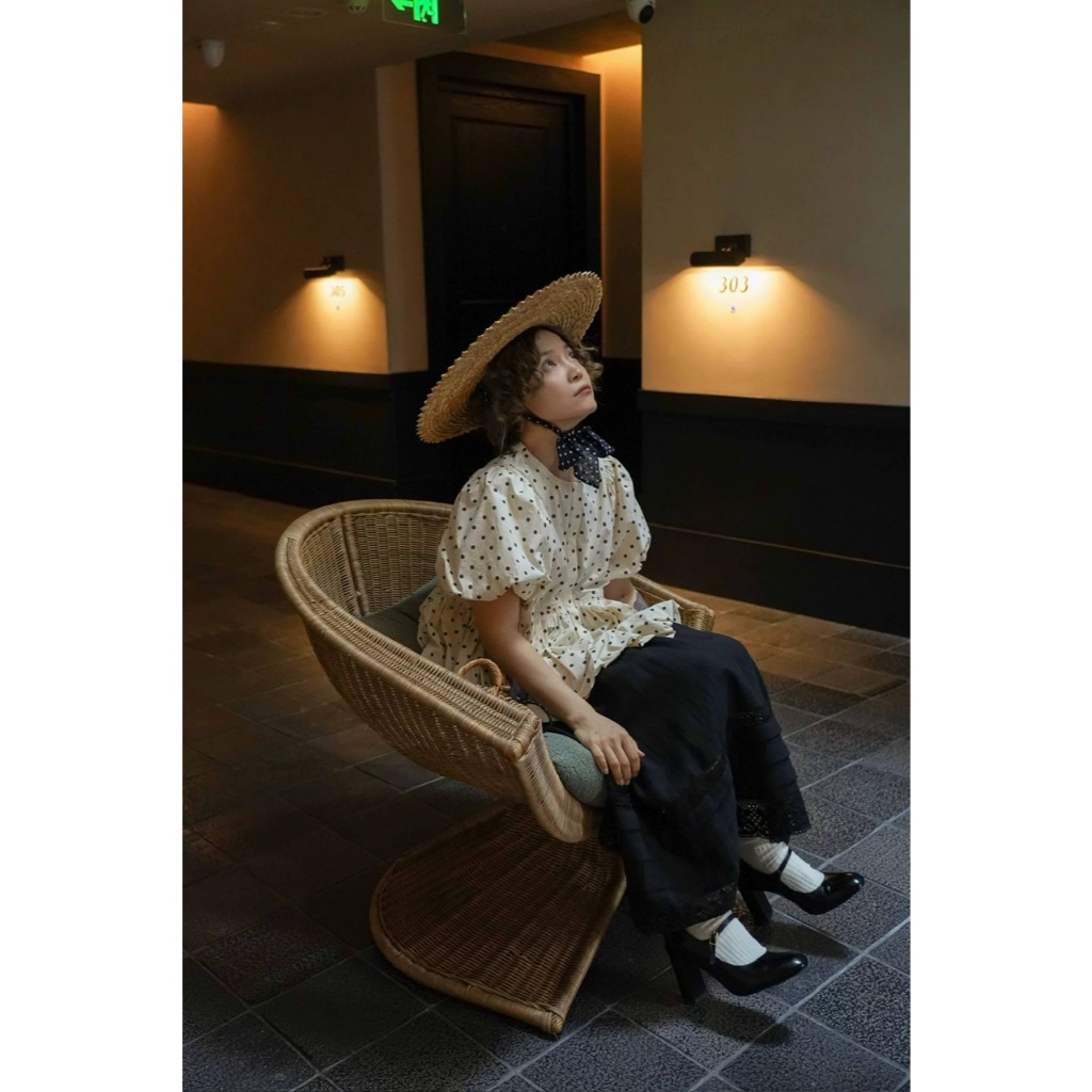 ÁO SƠ MI CHẤM BI FORM BÍ BỐNG SIÊU XINH ÁO BÍ BỐNG CHẤM BI - DÀNH CHO NỮ | BigBuy360 - bigbuy360.vn