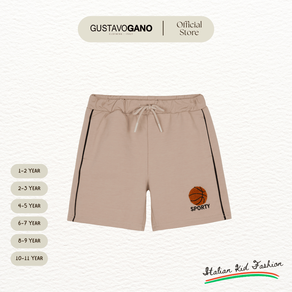 Quần đùi cotton cho bé trai Gustavo Gano