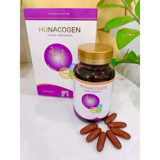 Viên uống đẹp da Hunacogen / Tăng nội tiết tố nữ - Bổ sung Collagen giúp trắng da, giảm nám mờ tàn nhang- 30 viên