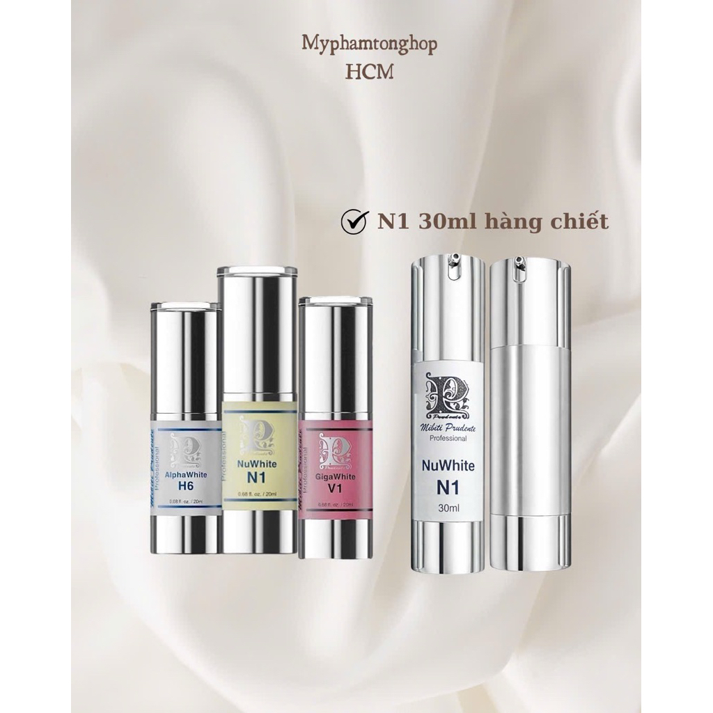 GigaWhite V1 N1 H6 Từ Nuwhite Mibiti Prudente Professional Mỹ (30ml)