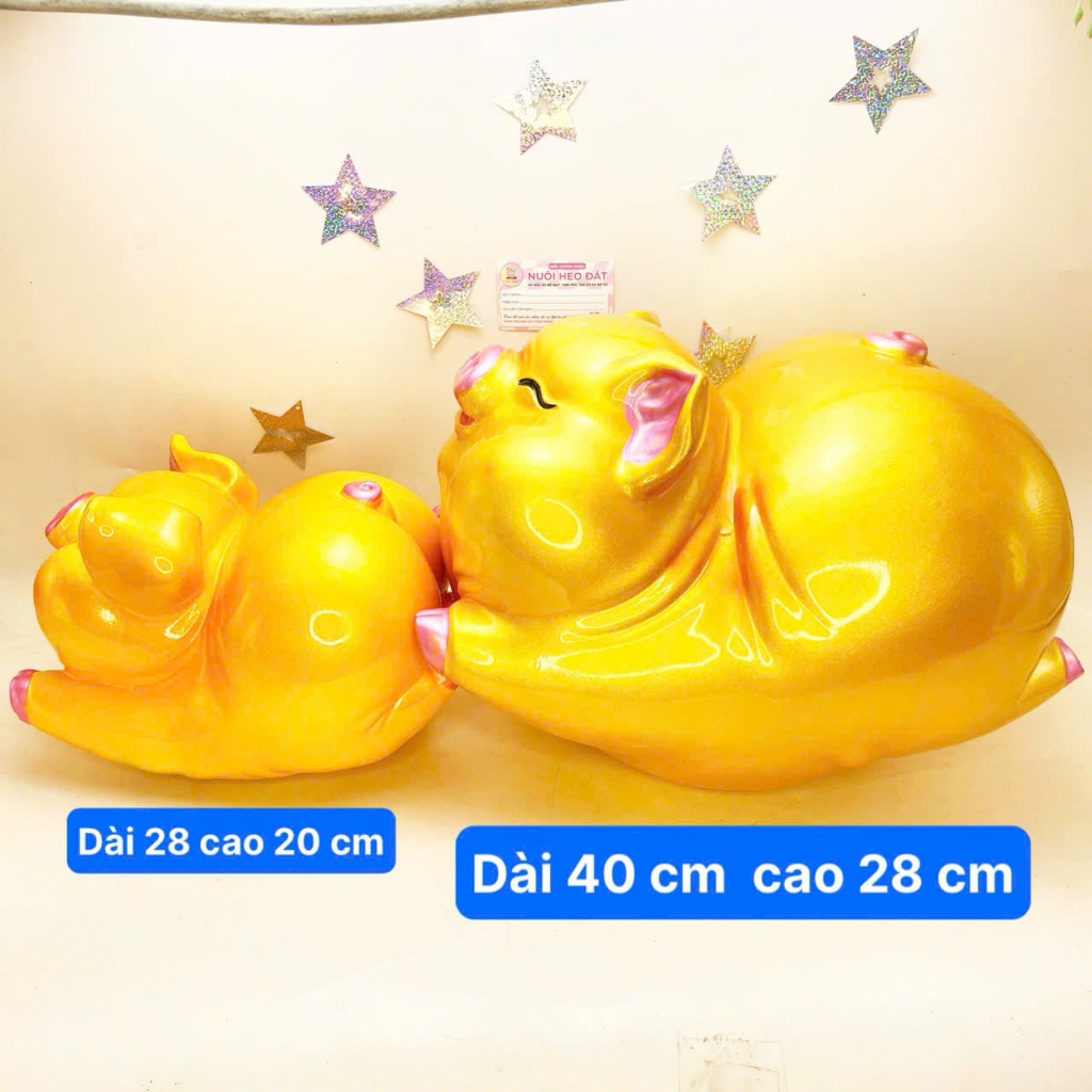 Hecube heo đất tiết kiệm ống heo tiết kiệm Heo Bay Vàng 3 size thu hút tài lộc