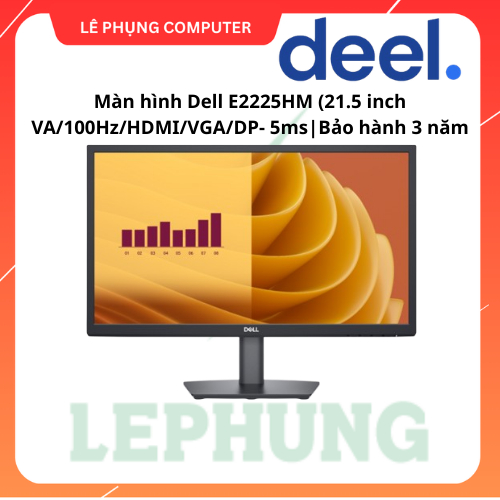 Màn hình máy tính Dell DELL 19.5" - 21.5" - E2020H // E2225HM -  HÀNG CHÍNH HÃNG, Bảo hành 3 năm