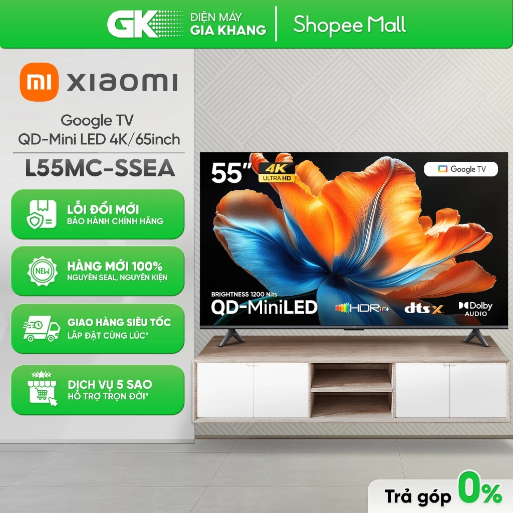 L55MC-SSEA | L55MB-SSEA - Google Tivi XIAOMI S Pro Mini LED 4K 55 Inch L55MB-SSEA [Toàn Quốc]