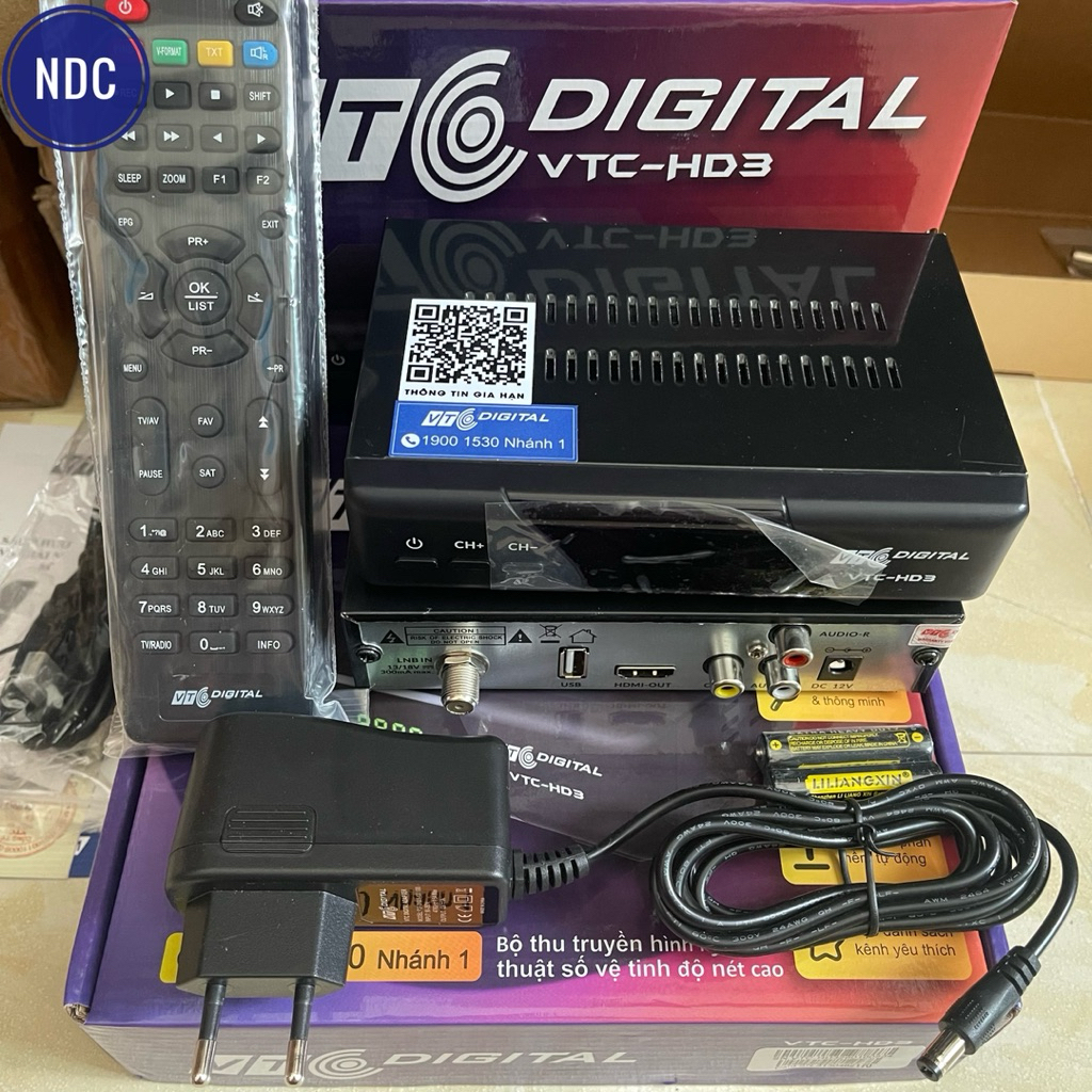 [HCM]Đầu Thu VTC HD3 (Có 3 Tháng Thuê Bao) Dùng Chảo Vinasat K+ VTC Mobitv AVG