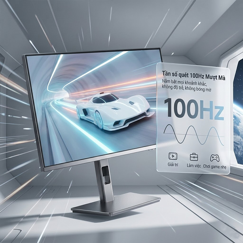 Màn Hình Vi Tính 27 Inch 100Hz IPS 1ms HDR Viền Mỏng Chân Đế Nâng Hạ 2K/Full HD (Tặng Kèm Cáp HDMI) | BigBuy360 - bigbuy360.vn