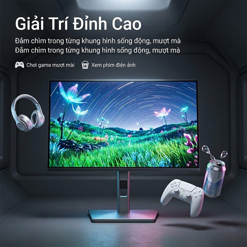 Màn Hình Vi Tính 27 Inch 100Hz IPS 1ms HDR Viền Mỏng Chân Đế Nâng Hạ 2K/Full HD (Tặng Kèm Cáp HDMI) | BigBuy360 - bigbuy360.vn