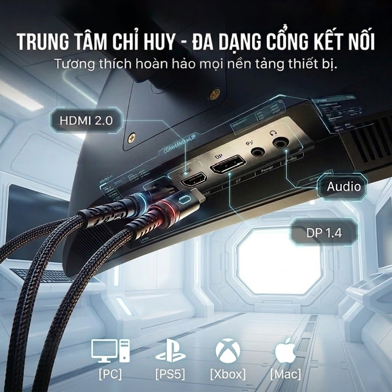 Màn Hình Vi Tính 27 Inch 100Hz IPS 1ms HDR Viền Mỏng Chân Đế Nâng Hạ 2K/Full HD (Tặng Kèm Cáp HDMI) | BigBuy360 - bigbuy360.vn