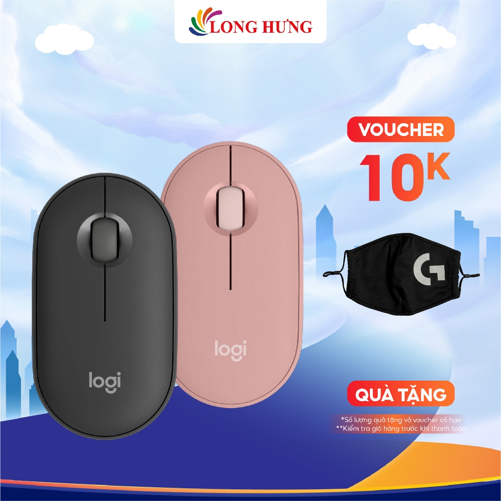 Chuột không dây Logitech Pebble M350S - Hàng chính hãng
