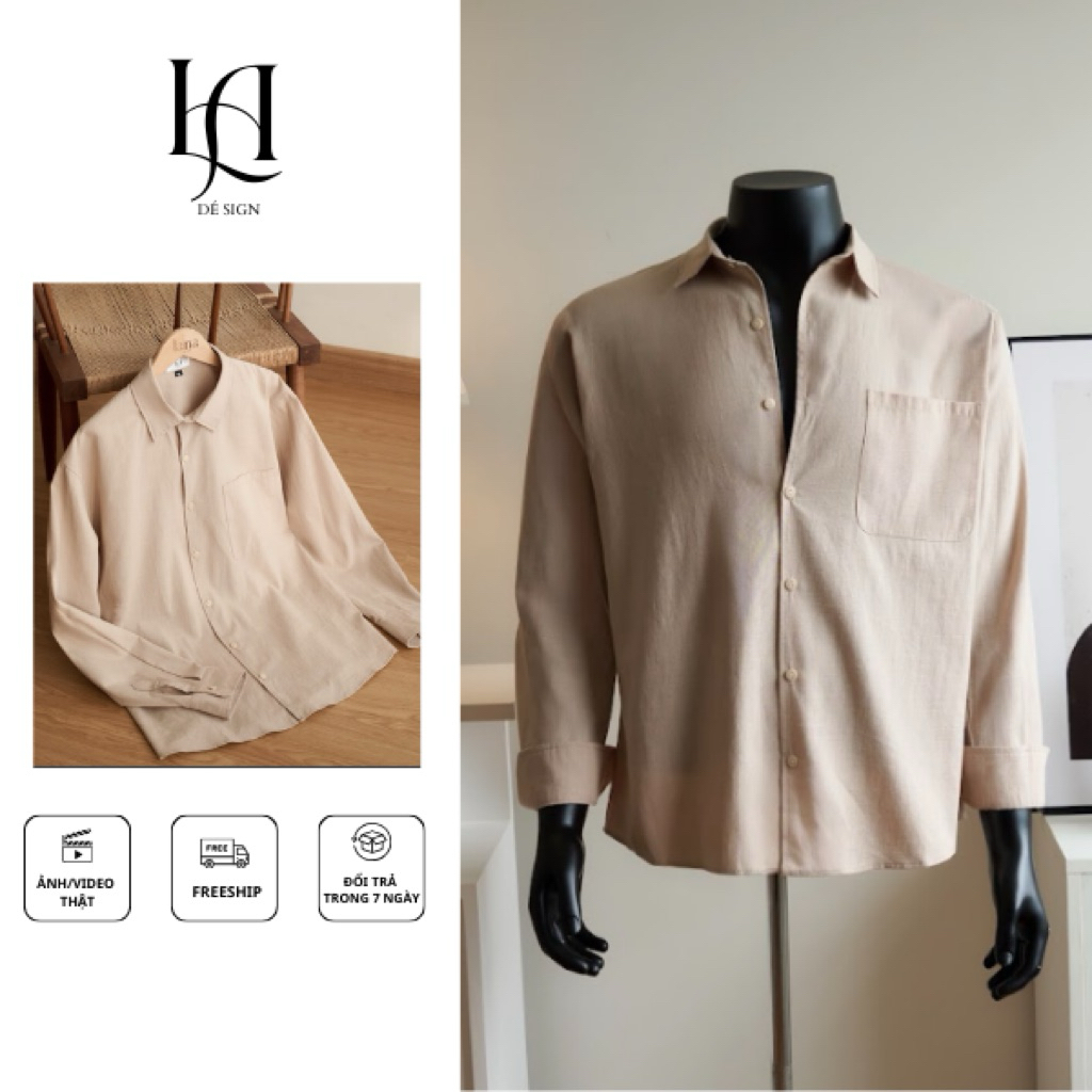 Áo Sơ Mi Nam Dài Tay Cao Cấp  Form Relax Thoáng Mát Thoải Mái LA Clothing - A2321