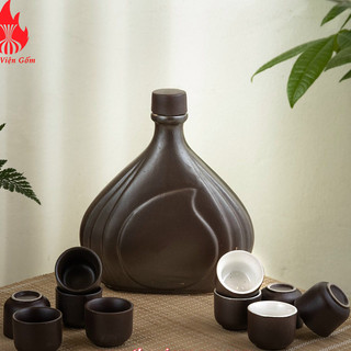 Nậm rượu gốm sứ chuẩn Bát Tràng