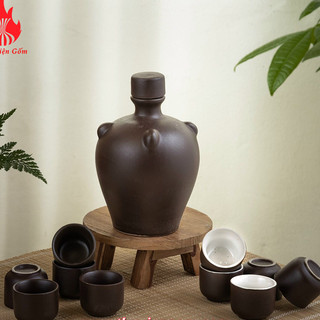 Nậm rượu gốm sứ chuẩn Bát Tràng