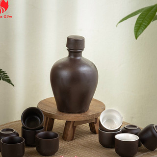 Nậm rượu gốm sứ chuẩn Bát Tràng