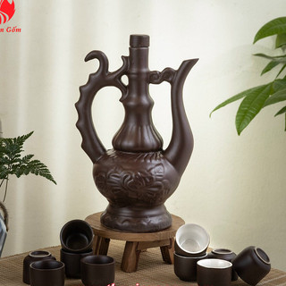 Nậm rượu gốm sứ chuẩn Bát Tràng
