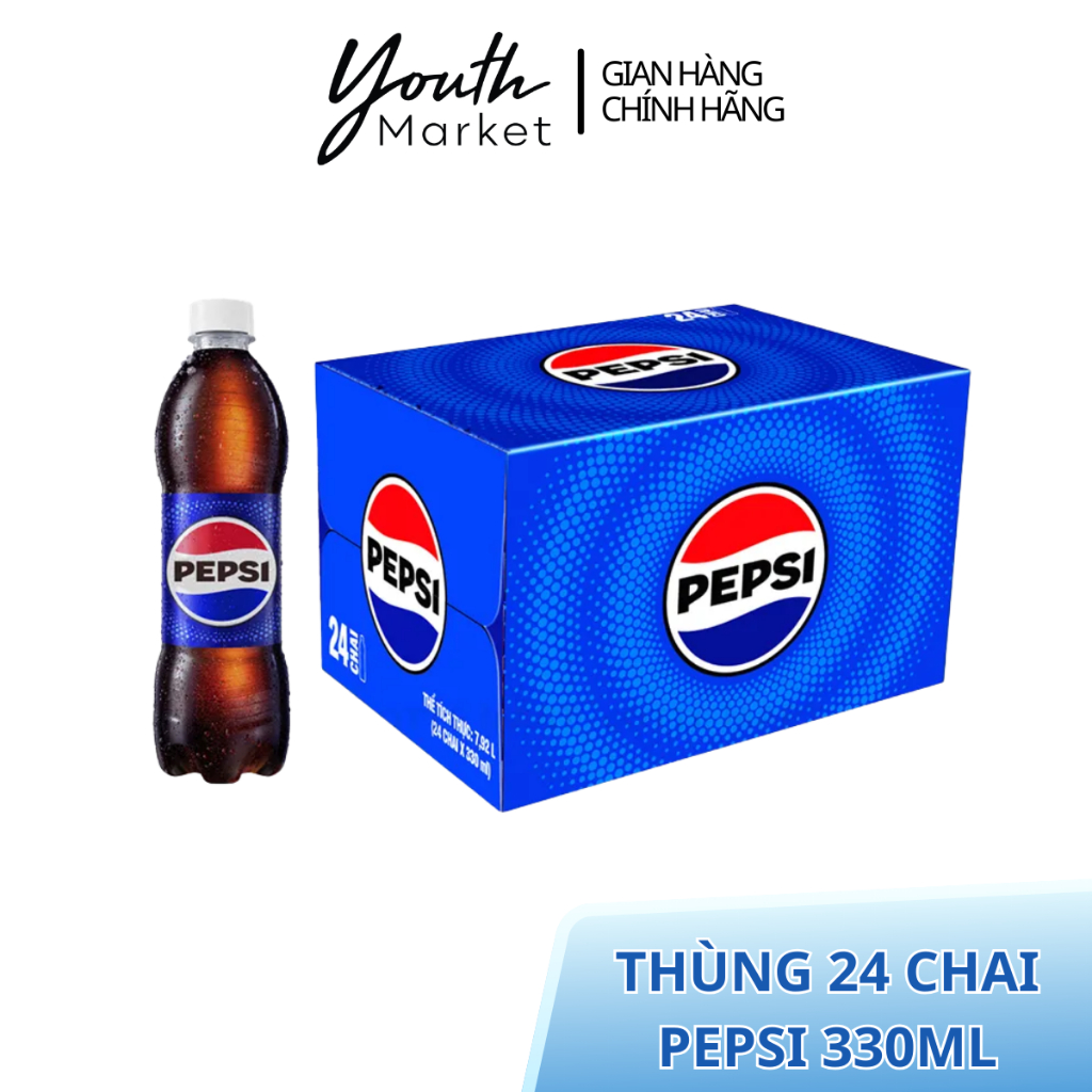 Thùng 24 Lon Nước Ngọt Pepsi 330ML
