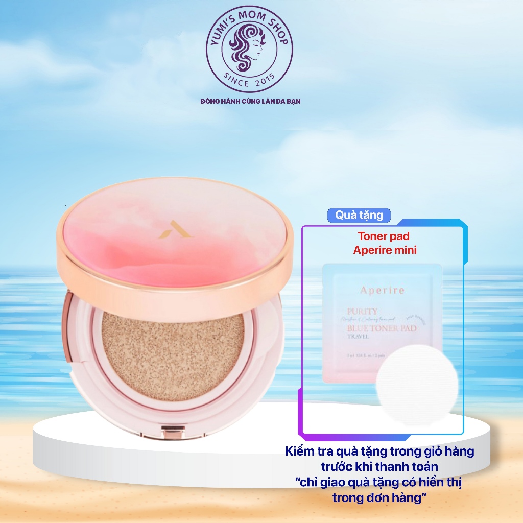 Cushion Aperire Chống Nắng Che Phủ Hoàn Hảo Và Bảo Vệ Da Toàn Diện Aperire Day Dream Cover Cushion S