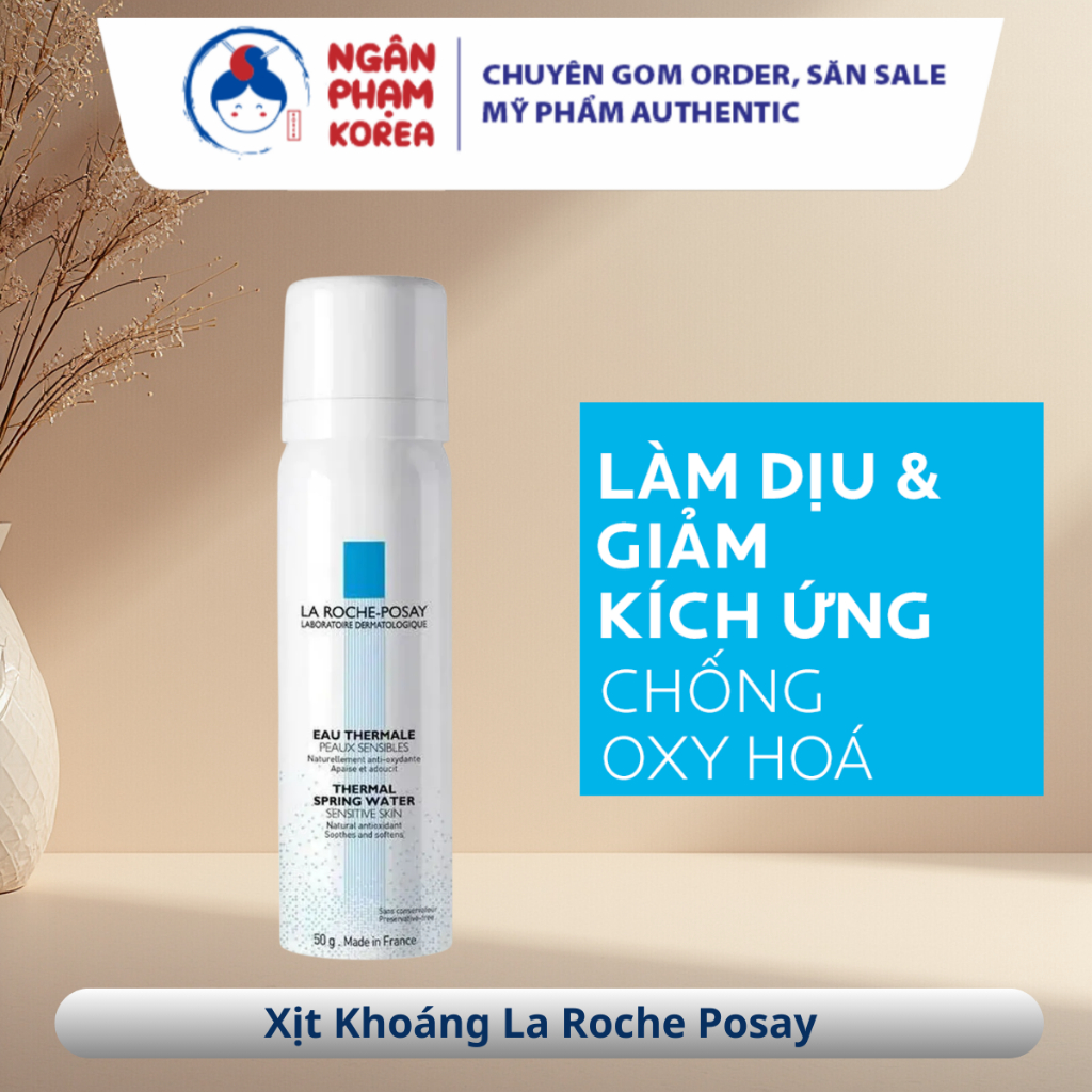 Xịt Khoáng La Roche-Posay Làm Dịu Da, Hỗ Trợ Giảm Kích Ứng l Ngân Phạm Korea
