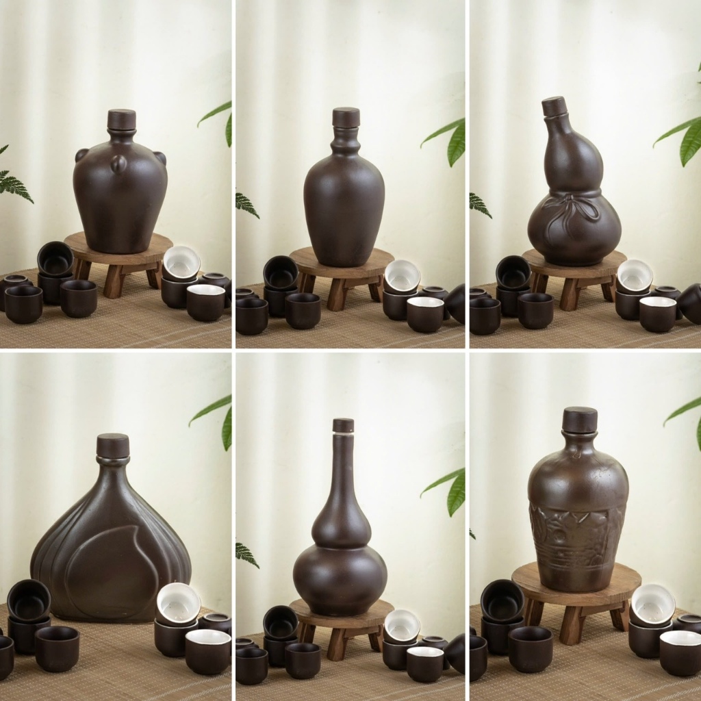 Nậm rượu gốm sứ chuẩn Bát Tràng
