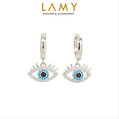 Khuyên tai nữ LAMY Blue Eyes Earrings Silver 3288